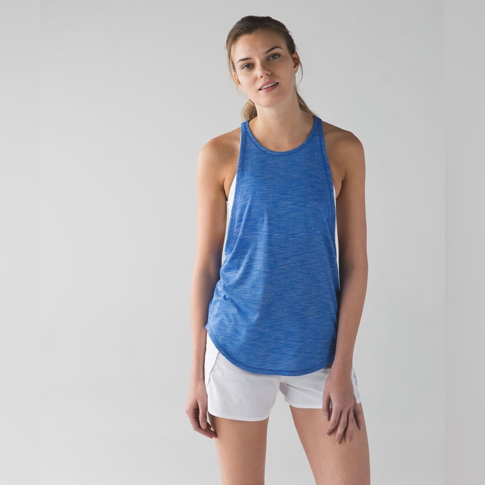 Lululemon Sweat Date Tank Heathered Viridian Green Size 8‎ W1ACDS